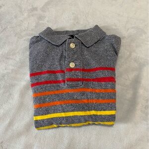 Superdry Super Sunrise men’s striped gray casual polo shirt